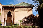 Marrakech - Medina meridionale, Tombe Saadiane, Qubba di Lalla Mas'uda - la loggia ovest.